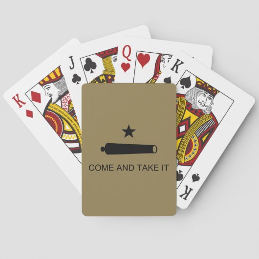 Kom mee! De veldslag van de staat Texas Pokerkaarten (Achterkant)