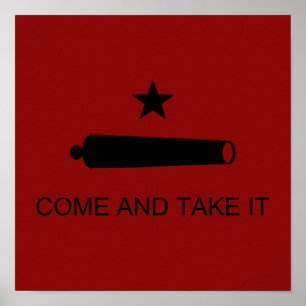 Kom mee! De veldslag van de staat Texas Poster