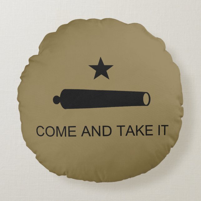 Kom mee! De veldslag van de staat Texas Rond Kussen (Voorkant)