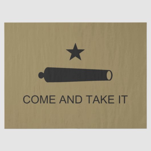 Kom mee! De veldslag van de staat Texas Tissuepapier (Voorkant)