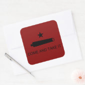 Kom mee! De veldslag van de staat Texas Vierkante Sticker (Envelop)