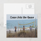 "KOM MEE IN HET SPEL" BRIEFKAART (Voorkant / Achterkant)