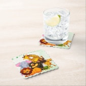 Kom mee naar de dierenpartij van het pakket Safari Kartonnen Onderzetters (Insitu)