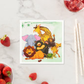 Kom mee naar de dierenpartij van het pakket Safari Servet (Insitu)