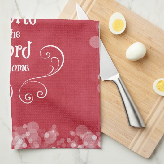 Kom mee naar de wereld. theedoek (Quarter Fold)