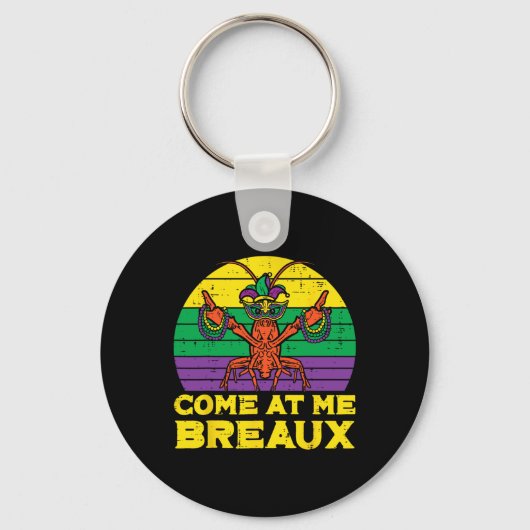 Kom mee naar mijn Breaux Crawfish Funny Mannen Mar Sleutelhanger (Voorkant)
