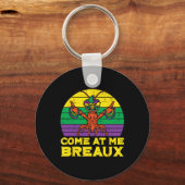 Kom mee naar mijn Breaux Crawfish Funny Mannen Mar Sleutelhanger (Voorkant)