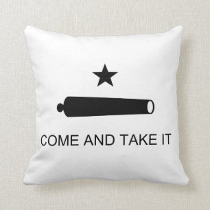 Kom mee naar Texas Flag Battle Battle Gonzales Kussen