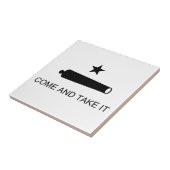 Kom mee naar Texas Flag Battle Battle Gonzales Tegeltje (Zijkant)