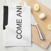 Kom mee naar Texas Flag Battle Battle Gonzales Theedoek (Quarter Fold)