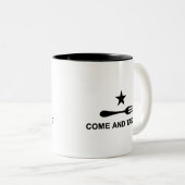 Kom mee. tweekleurige koffiemok (Voorkant rechts)