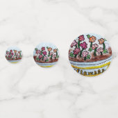 Kom met bloemen confetti (Voorkanten)