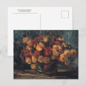 Kom met chrysanten van Vincent Van Gogh Briefkaart (Voorkant / Achterkant)