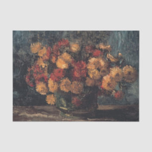 Kom met chrysanten van Vincent Van Gogh Tissuepapier