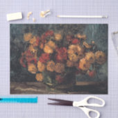 Kom met chrysanten van Vincent Van Gogh Tissuepapier (Craft)