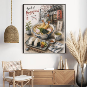 Kom met Geluk Japanse Tempura Udon Poster