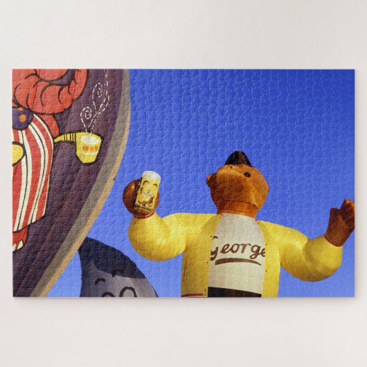 Kom met George vliegen. Legpuzzel (Horizontaal)
