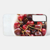 kom met kersen samsung galaxy hoesje (Achterkant horizontaal)