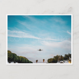 Kom met me mee. briefkaart