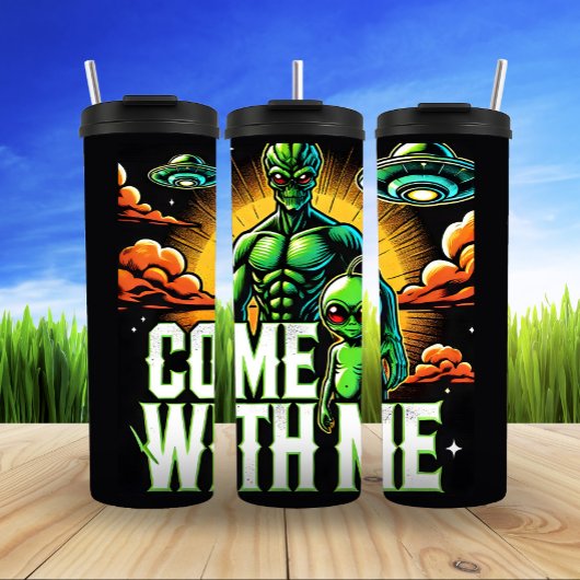 Kom met me mee, buitenaardse ontvoering thermosbeker