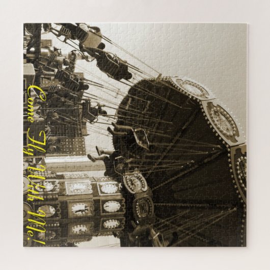 "Kom met me mee" Coney Island, NY Large Puzzle Legpuzzel (Horizontaal)