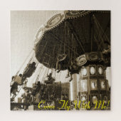 "Kom met me mee" Coney Island, NY Large Puzzle Legpuzzel (Verticaal)