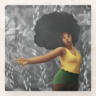 Kom met me mee glazen onderzetter