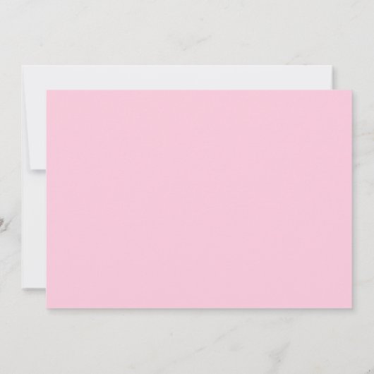 Kom met mij feesten roze verjaardagsuitnodiging kaart (Achterkant)