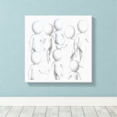 Kom met mij mee. canvas afdruk (Insitu (Houten vloer))