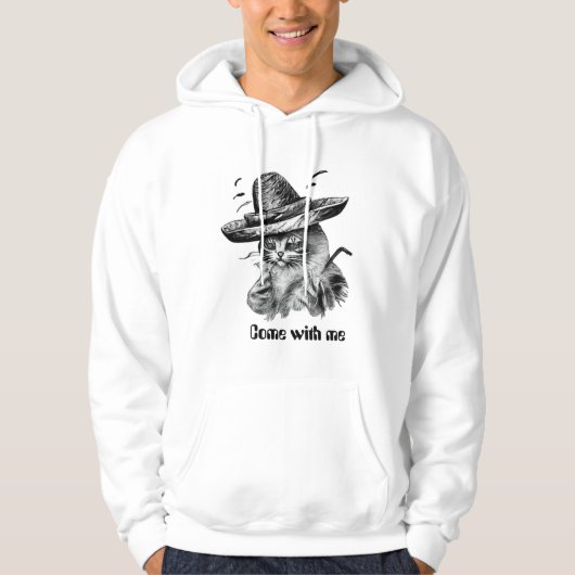Kom met mij mee, Mannen Basic Hooded Sweatshirt (Voorkant)