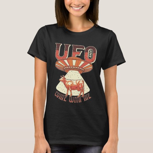 Kom Met Mij UFO-Gebied T-shirt (Voorkant)