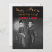 Kom met ons Halloween vieren Kaart (Voorkant)