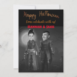 Kom met ons Halloween vieren Kaart