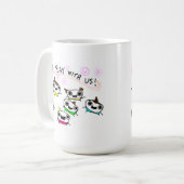 "Kom met ons spelen" Koffiemok (Voorkant links)