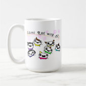 "Kom met ons spelen" Koffiemok (Links)