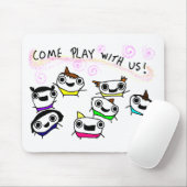 "Kom met ons spelen" Muismat (Met muis)