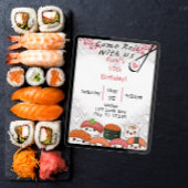 Kom met ons Sushi verjaardag Kaart