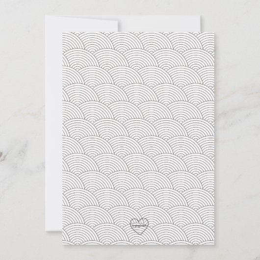 Kom met ons Sushi verjaardag Kaart (Achterkant)