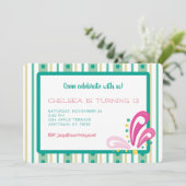 Kom met ons Uitnodiging vieren (Staand voorkant)