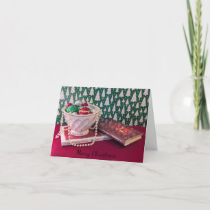 Kom met Ornamenten Feestdagen Kaart