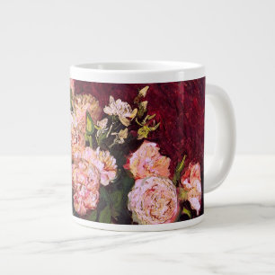 Kom met Pioenen & Roses Van Gogh Fine Art. Grote Koffiekop