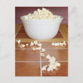 Kom met popcorn briefkaart (Voorkant)