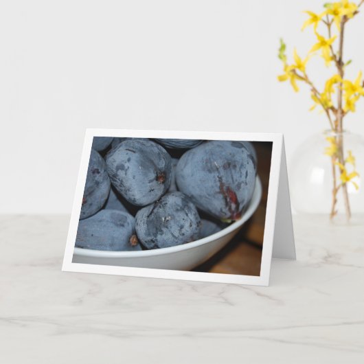 Kom met vijgenfruit kaart (Gele Bloem)