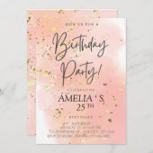 Kom mijn verjaardag vieren! kaart (Voorkant / Achterkant)