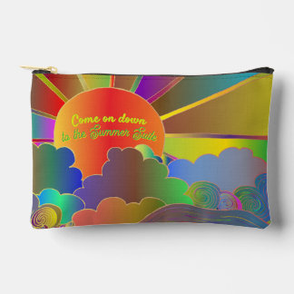 Kom naar beneden Psychedelische Print Knip Naai Ta Etui