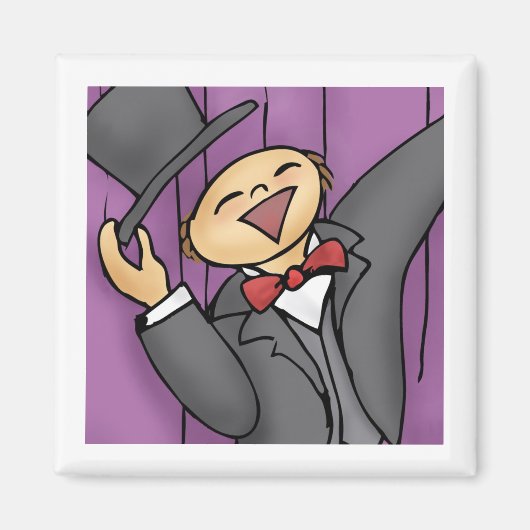 Kom naar buiten en Sing. (Vierkant, geen woorden) Magneet (Voorkant)