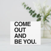 KOM NAAR BUITEN EN WEES JIJ BRIEFKAART (Staand voorkant)