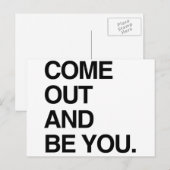 KOM NAAR BUITEN EN WEES JIJ BRIEFKAART (Voorkant / Achterkant)