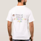 Kom naar buiten t-shirt (Achterkant)
