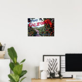 Kom naar California  Graphic Poster (Thuiskantoor)